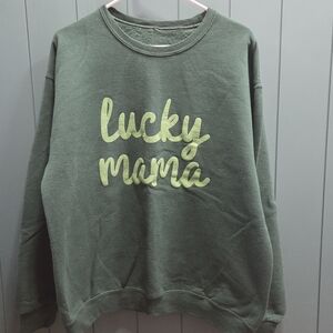 Green 'Lucky Mama' Sweatshirt